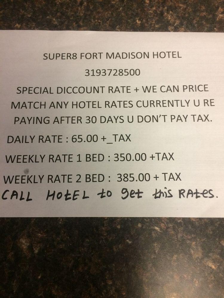 麦迪逊堡速8酒店 Fort Madison 外观 照片